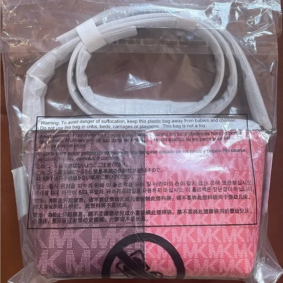 BNIP! MICHAEL KORS, Jet Set Small Two-Tone Logo Crossbody Bag, OXBLD/MLTI 🐂🩸🍉 - Picture 6 of 12